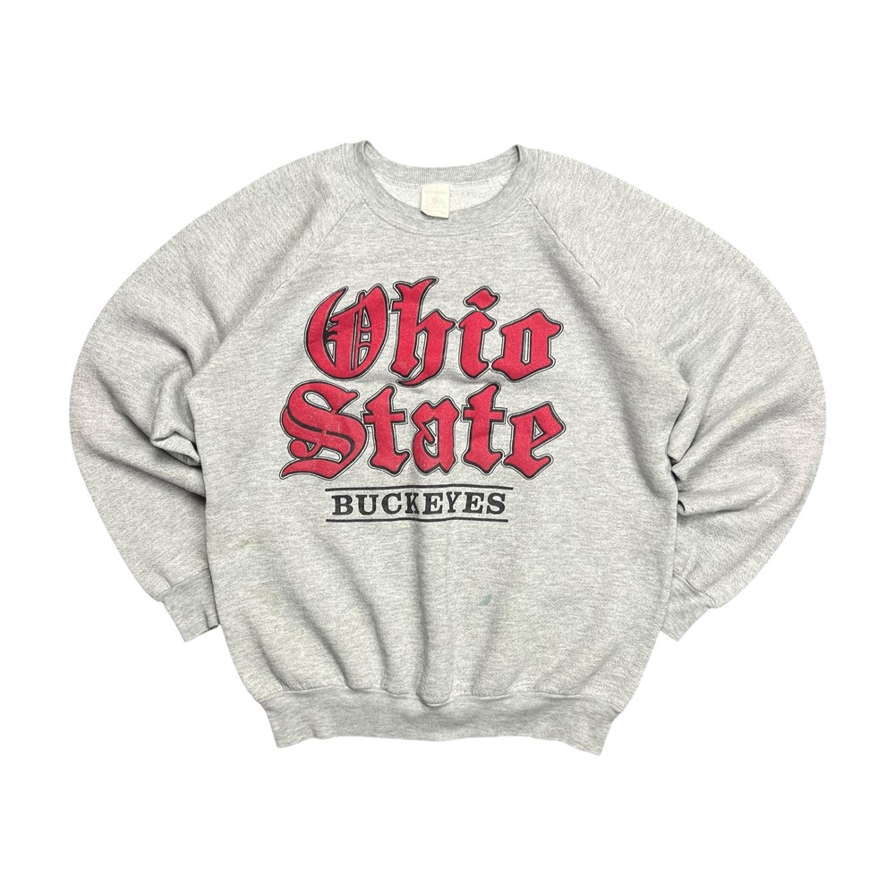 Vintage Ohio State Buckeyes Old English Crewneck Sweater - L